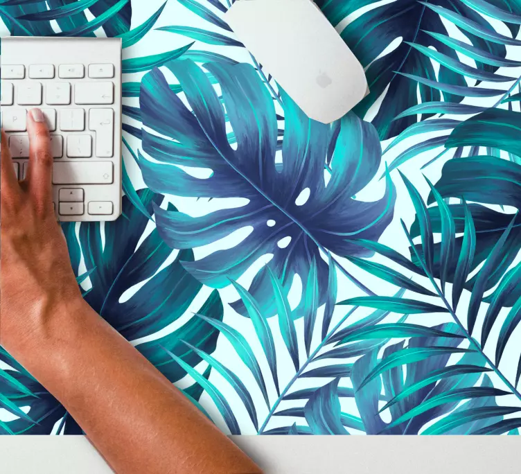 Tapis de souris motif feuille tropicale - TenStickers