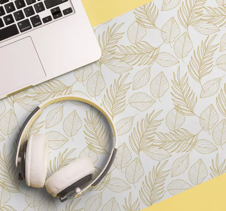 Tapis de souris motif feuilles élégantes - TenStickers