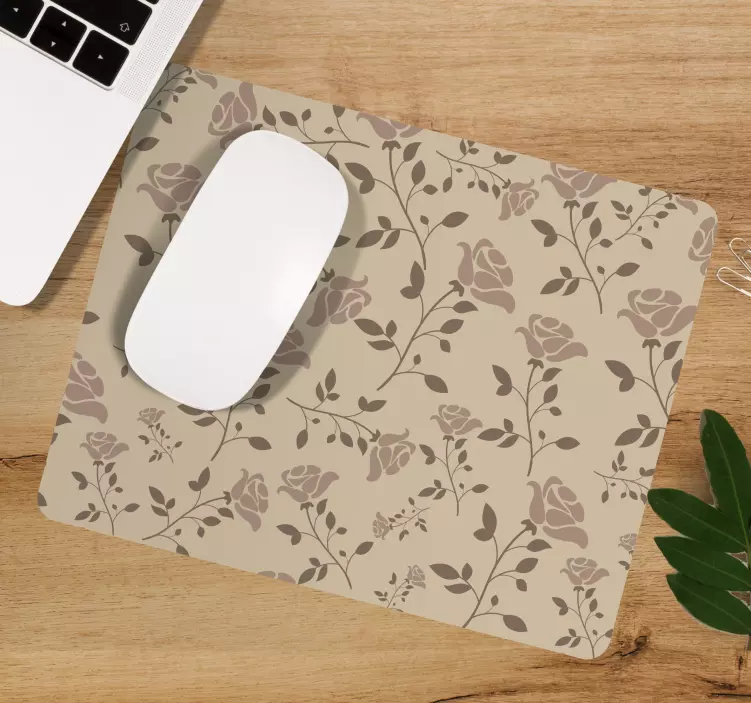 Tapis de souris motif fleur Élégante - TenStickers
