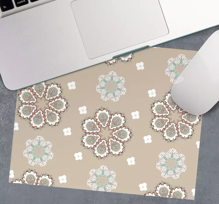 Tapis de souris motif fleurs élégantes - TenStickers