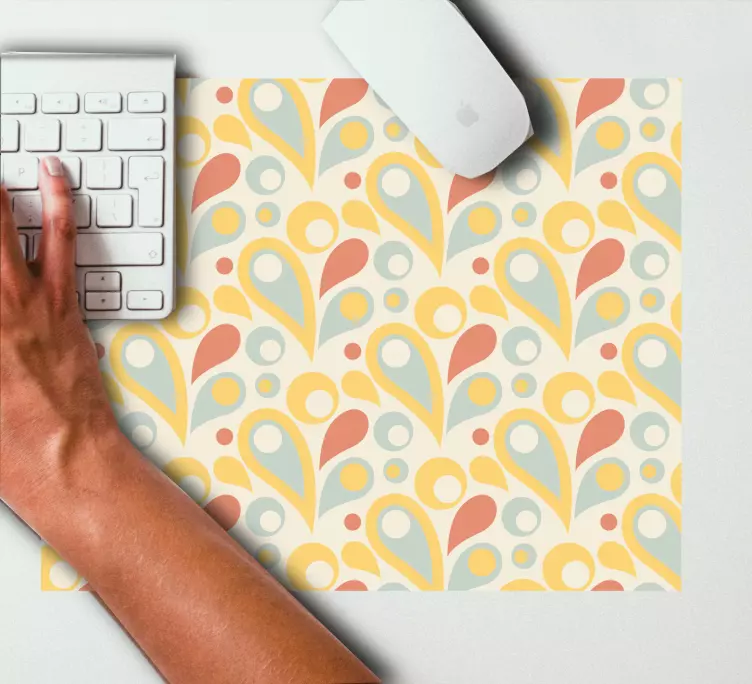 Tapis de souris motif formes abstraites colorées - TenStickers