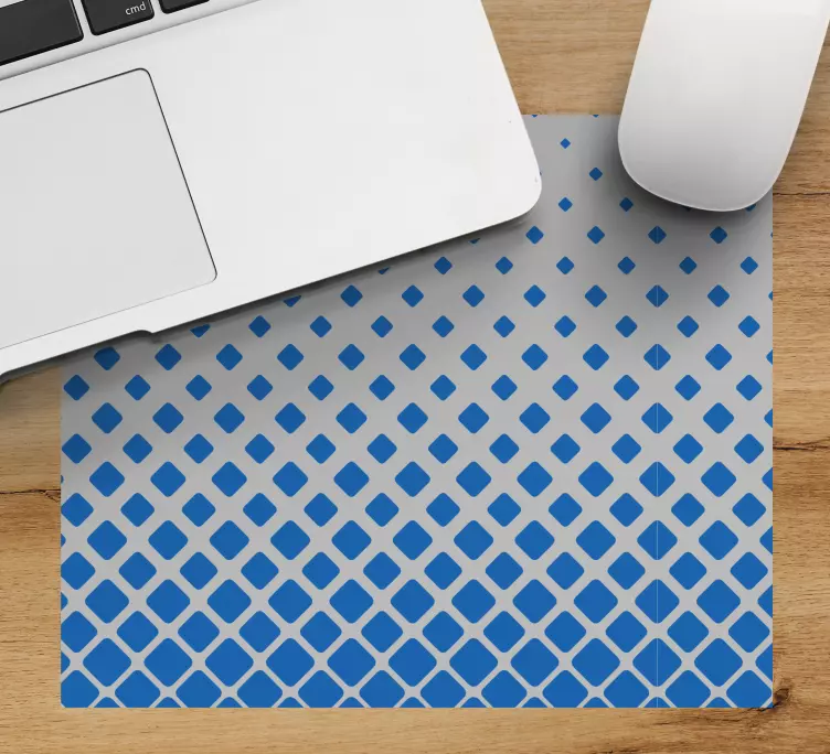 Tapis de souris motif formes géométriques bleues - TenStickers
