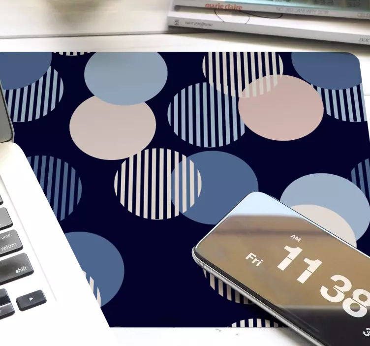 Tapis de souris motif formes géométriques circulaires - TenStickers