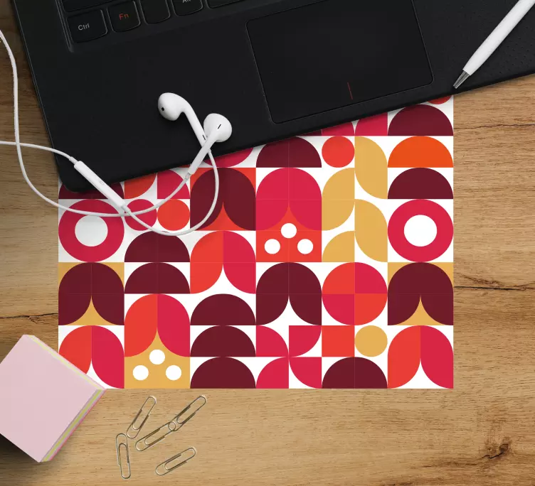 Tapis de souris motif formes géométriques vives - TenStickers