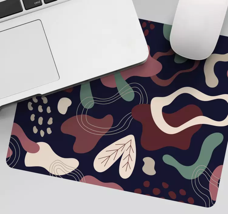 Tapis de souris motif formes organiques abstraites - TenStickers