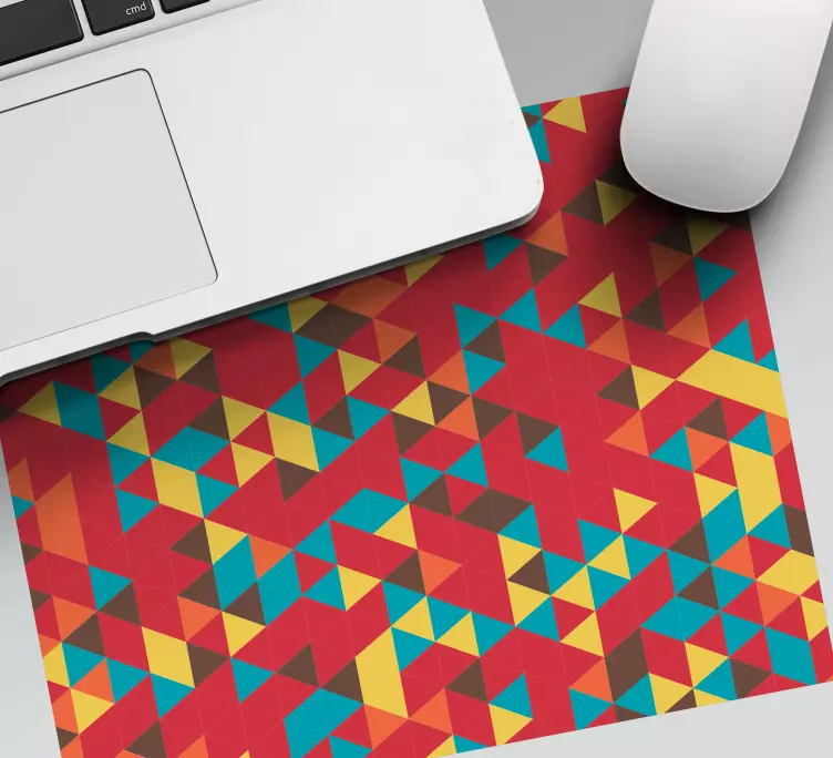 Tapis de souris motif géométrie colorée vibrante - TenStickers