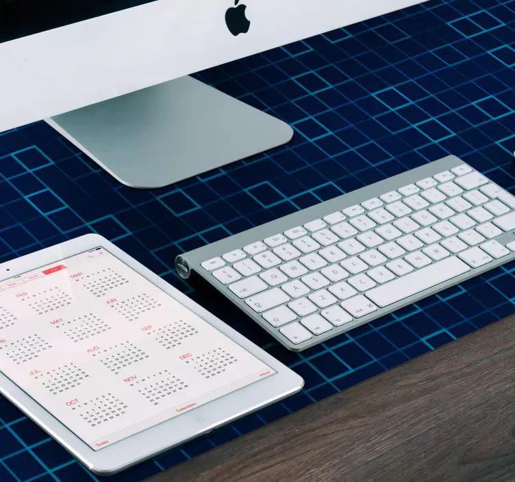 Tapis de souris motif grille géométrique - TenStickers