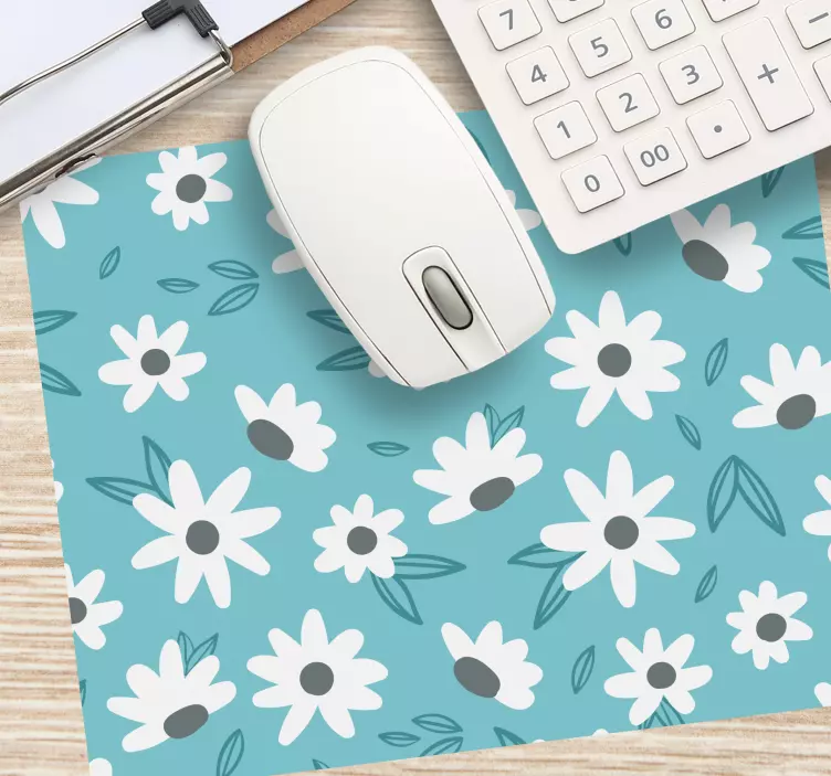 Tapis de souris motif mélange floral - TenStickers