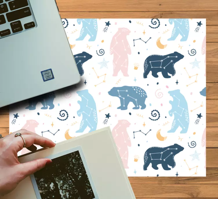 Tapis de souris motif ours ludique - TenStickers