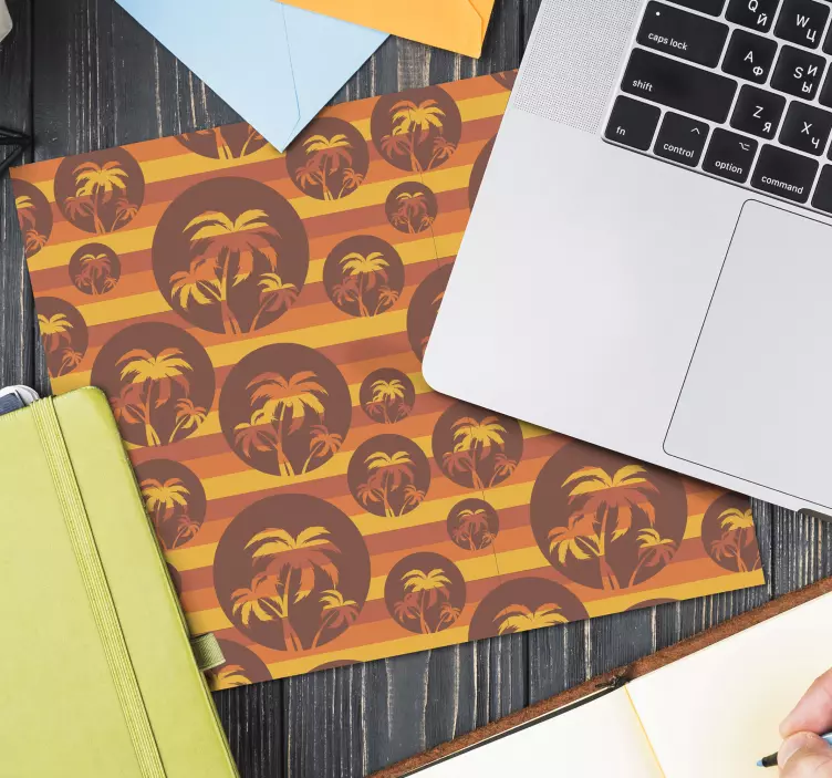 Tapis de souris motif palmier rétro - TenStickers