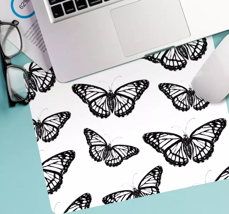 Tapis de souris motif papillon élégant - TenStickers