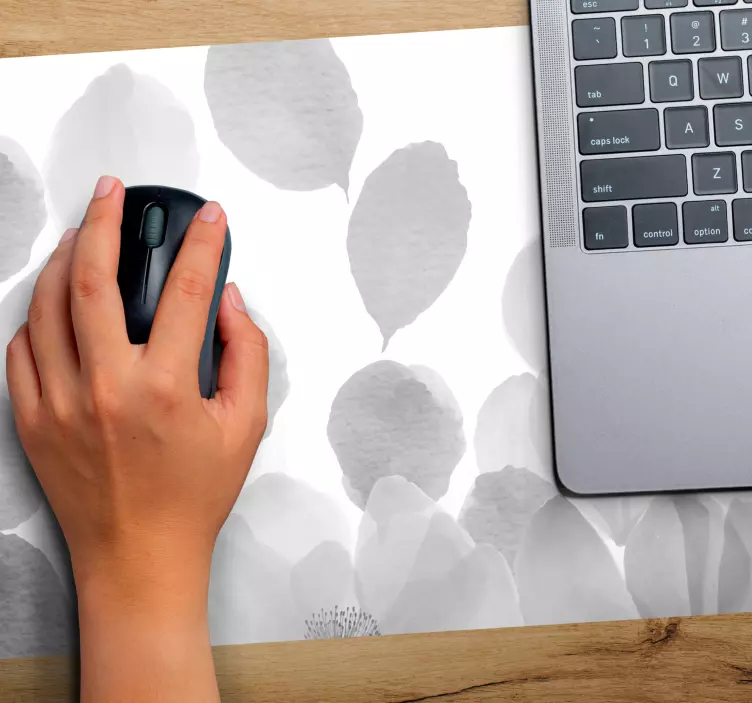 Tapis de souris motif pétales floraux élégants - TenStickers