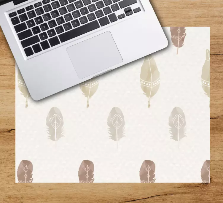 Tapis de souris motif plumes - TenStickers