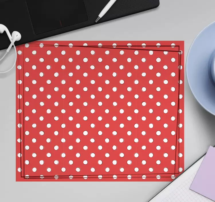 Tapis de souris motif pois polka - TenStickers