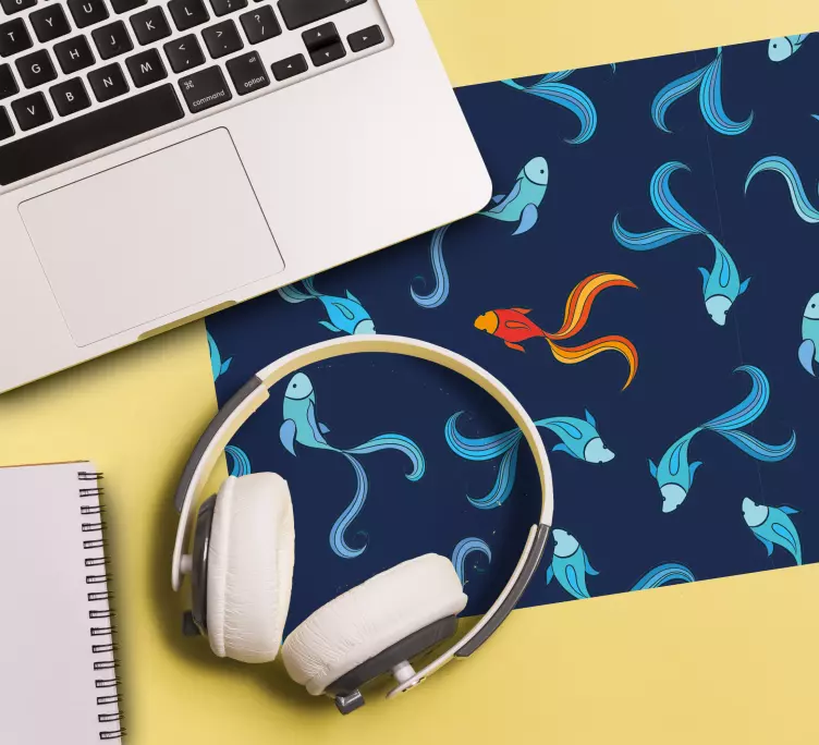 Tapis de souris motif poisson coloré - TenStickers