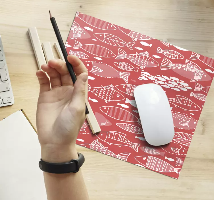 Tapis de souris motif poisson élégant - TenStickers