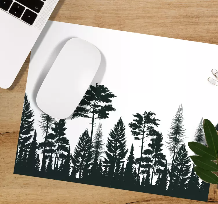 Tapis de souris motif silhouette de forêt - TenStickers