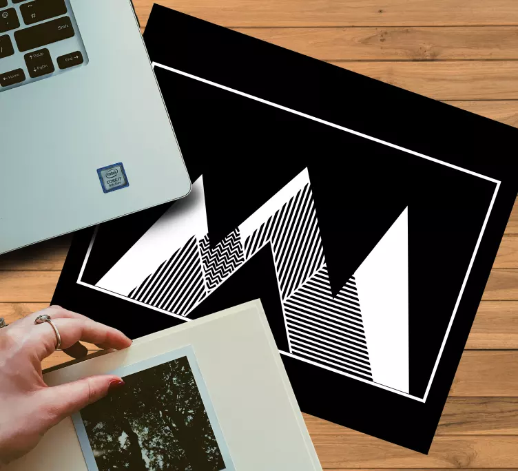 Tapis de souris motif sommets géométriques abstraits - TenStickers