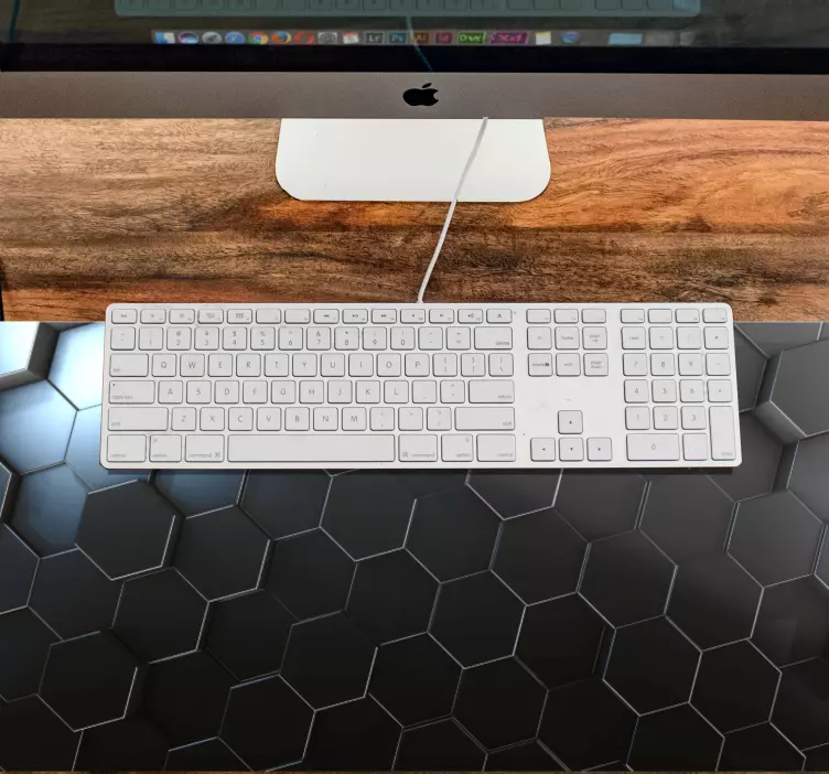 Tapis de souris motif surface hexagonale - TenStickers