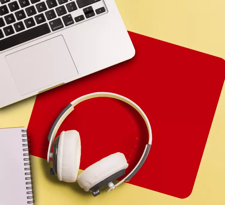 Tapis de souris motif surface rouge éclatante - TenStickers