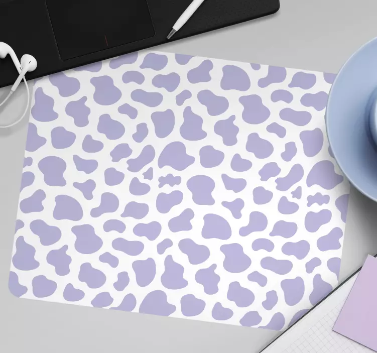 Tapis de souris motif taches violettes abstraites - TenStickers