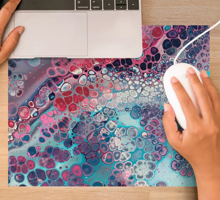 Tapis de souris motif texture fluide colorée - TenStickers
