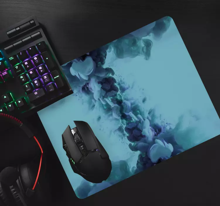 Tapis de souris motif tourbillon coloré abstrait - TenStickers