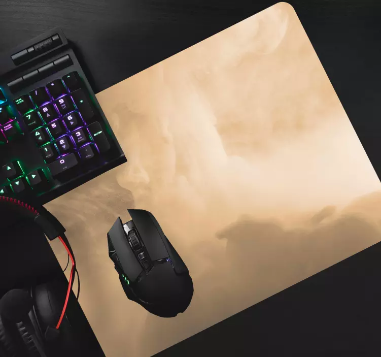 Tapis de souris motif tourbillons abstraits doux - TenStickers