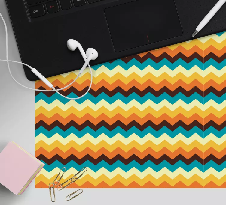 Tapis de souris motif zigzag coloré - TenStickers