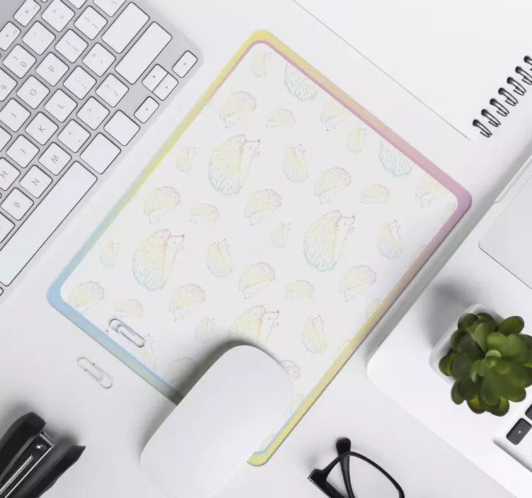 Tapis de souris original illustration hérisson mignon - TenStickers