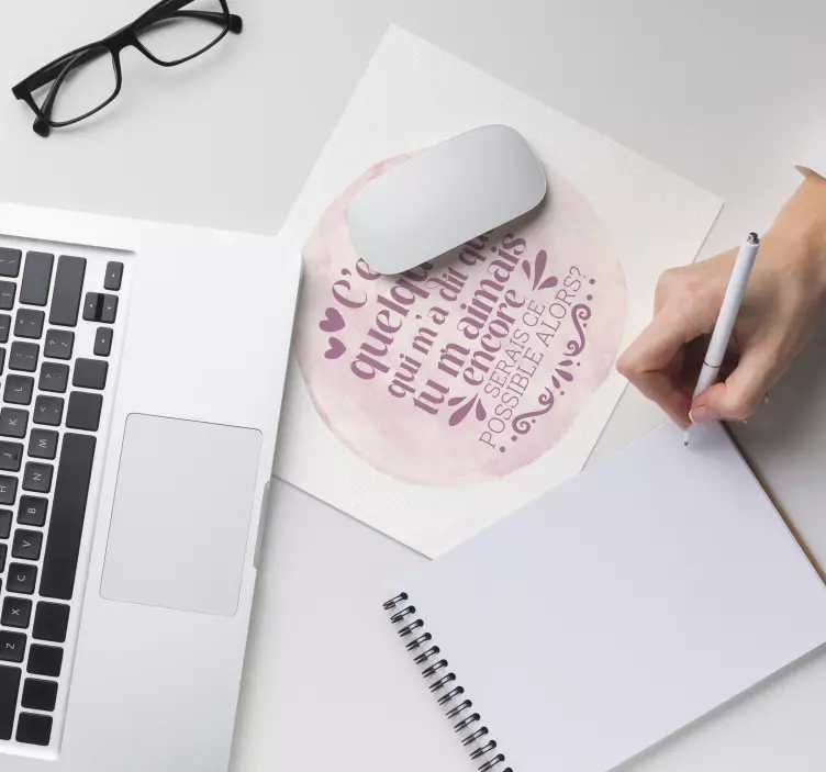 Tapis de souris c'est quelqu'un qui m'a dit - TenStickers