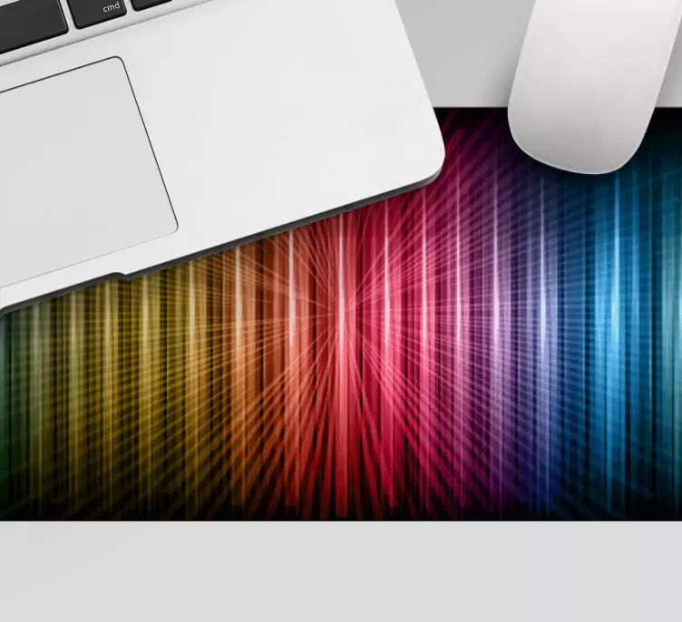 XXL tapis de souris gamer Lignes arc-en-ciel - TenStickers