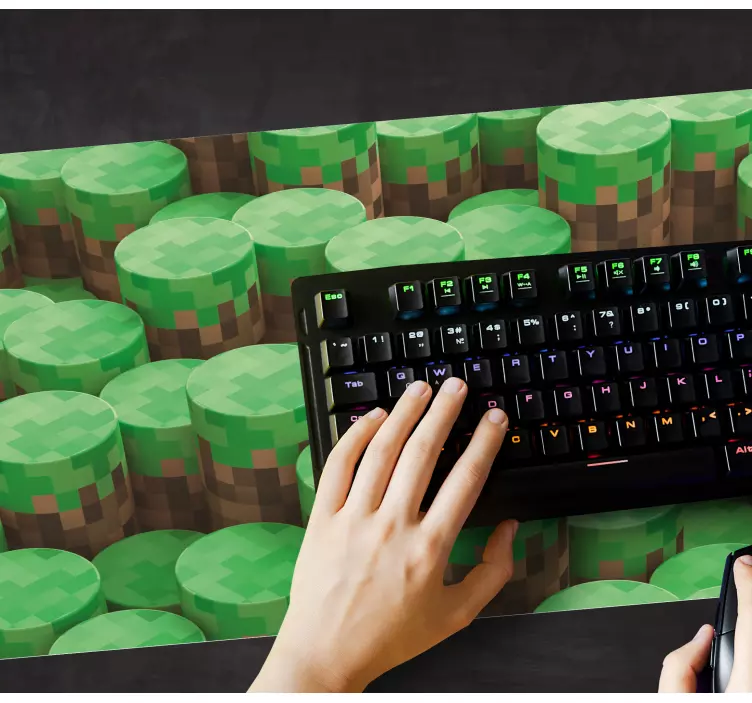 XXL tapis de souris gamer Minecraft - TenStickers