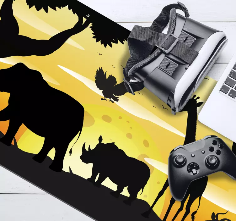 Tapis de souris original animaux de savane - TenStickers