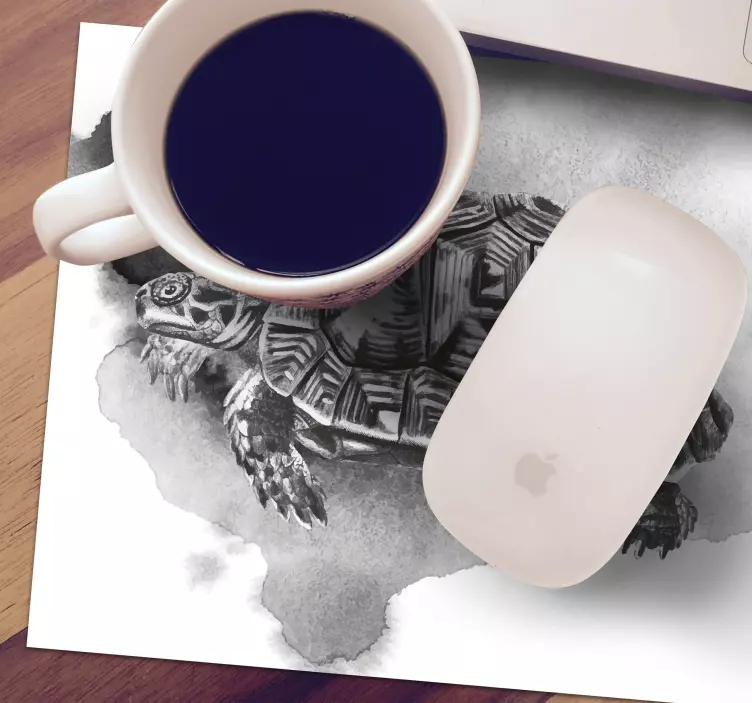 Tapis de souris original tortue peinture aquarelle - TenStickers