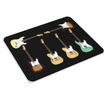 Tapis de souris collection de guitares fender - TenStickers