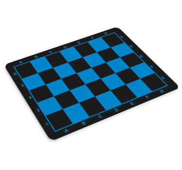 Tapis de souris gamer échiquier minimaliste bleu et noir - TenStickers