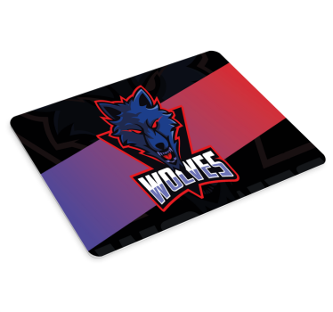 Tapis de souris gamer thème emblème de loup - TenStickers