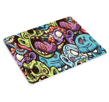 Tapis de souris gaming motif zombies - TenStickers