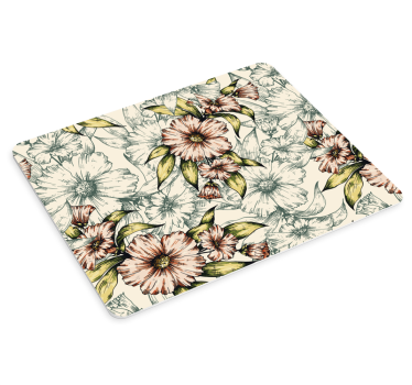 Tapis de souris fleurs de style vintage - TenStickers