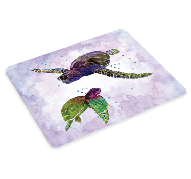 Tapis de souris original tortues de mer colorées - TenStickers