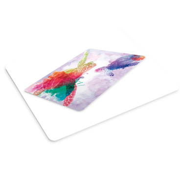 Tapis de souris tortue aquarelle - TenStickers