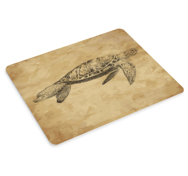 Tapis de souris original dessin de tortue - TenStickers