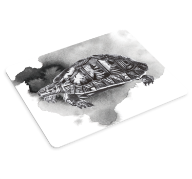 Tapis de souris original tortue peinture aquarelle - TenStickers
