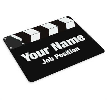 Tapis de souris personnalisable style clap de film - TenStickers