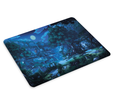 Tapis de souris animé forêt crépusculaire sereine - TenStickers