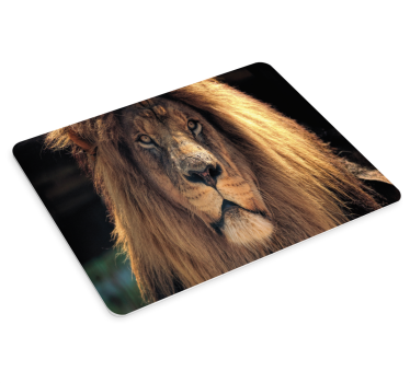 Tapis de souris original portrait de lion majestueux - TenStickers