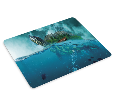 Tapis de souris original scène sous-marine tortue - TenStickers