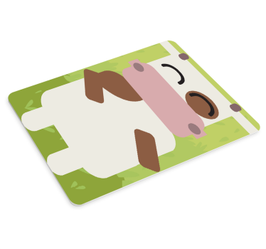 Tapis de souris gamer personnage animal mignon - TenStickers