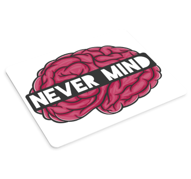 Tapis de souris citation cerveau avec phrase - TenStickers